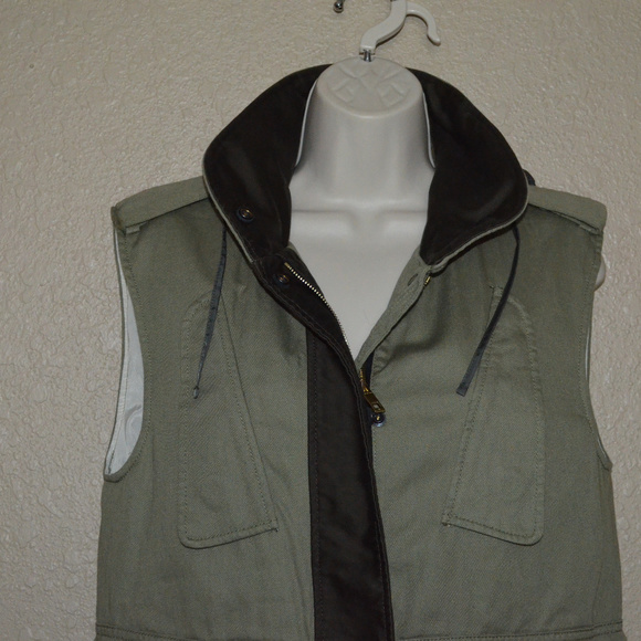 NWOT $595 Sz 0 Rag & Bone Kinsley Army Green Vest - Picture 2 of 7